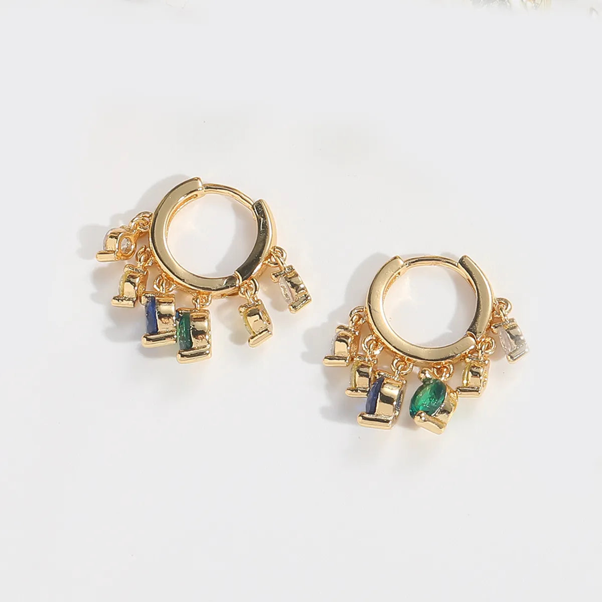 1 Pair Elegant Simple Style Commute Animal Devil'S Eye Enamel Inlay Copper Zircon 14K Gold Plated Drop Earrings Earrings