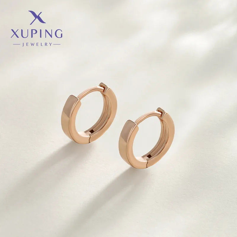 1 Pair Elegant Simple Style Commute Geometric Plating Copper 18K Gold Plated Ear Clip