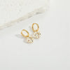 1 Pair Elegant Simple Style Commute Heart Shape Enamel Hollow Out Inlay Copper Zircon 14K Gold Plated Drop Earrings