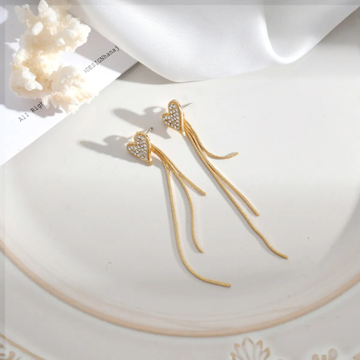 1 Pair Elegant Simple Style Flower Butterfly Alloy Drop Earrings Ear Studs