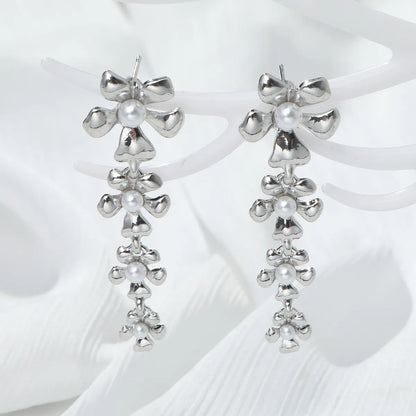 1 Pair Elegant Simple Style Geometric Alloy Drop Earrings