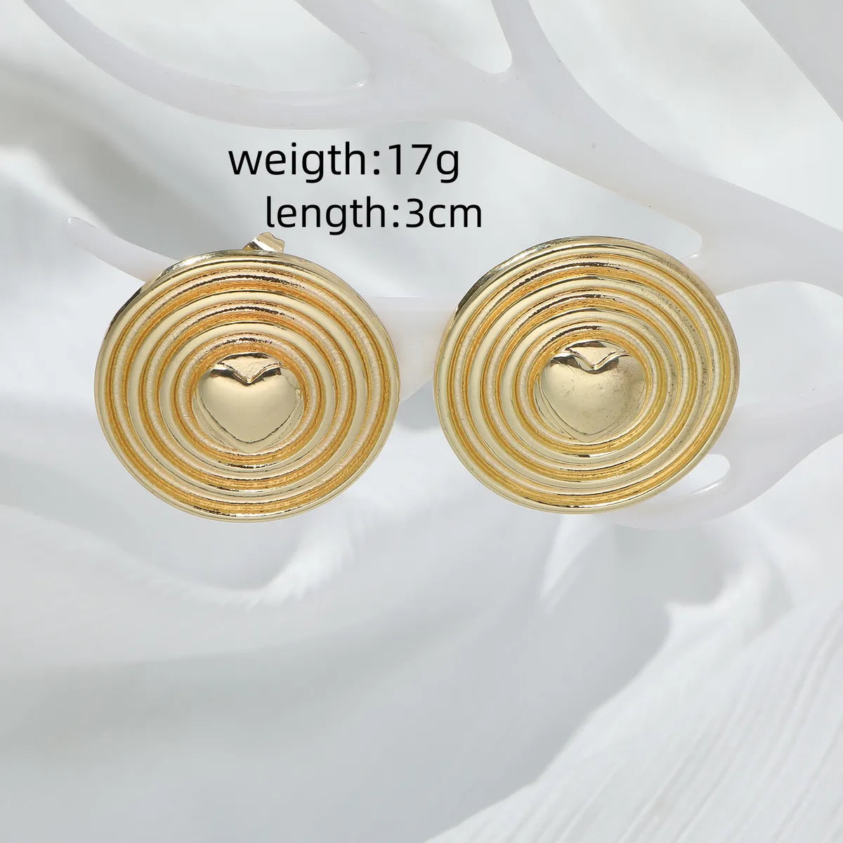 1 Pair Elegant Simple Style Geometric Alloy Ear Studs