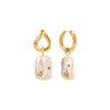 1 Pair Elegant Simple Style Irregular Plating Copper Drop Earrings