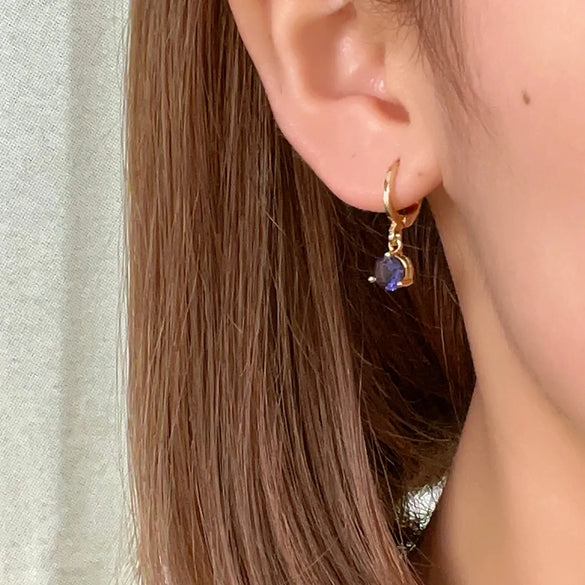 1 Pair Elegant Simple Style Shiny Geometric Round Water Droplets Plating Inlay Copper Zircon Drop Earrings