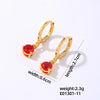1 Pair Elegant Simple Style Shiny Geometric Round Water Droplets Plating Inlay Copper Zircon Drop Earrings
