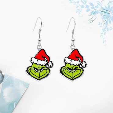 1 Pair Elegant Simple Style Snowman High Heel 304 Stainless Steel Arylic Earrings Ear Hook