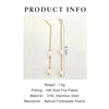 1 Pair Elegant Simple Style Solid Color Plating Inlay 316L Stainless Steel  Freshwater Pearl 18K Gold Plated Drop Earrings