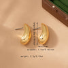 1 Pair Elegant Simple Style Water Droplets Arylic 14K Gold Plated Ear Studs