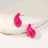 1 Pair Elegant Simple Style Water Droplets Polishing Arylic Ear Studs