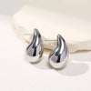 1 Pair Elegant Simple Style Water Droplets Polishing Arylic Ear Studs