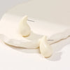 1 Pair Elegant Simple Style Water Droplets Polishing Arylic Ear Studs