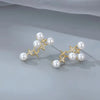 1 Pair Elegant Star Pearl Alloy Ear Studs