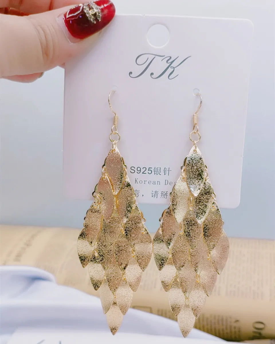 1 Pair Elegant Star Tassel Heart Shape Inlay Alloy Artificial Pearls Rhinestones Glass Earrings