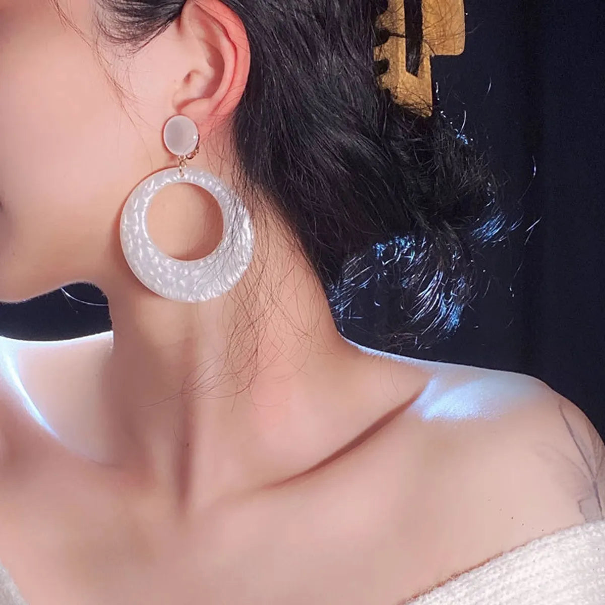 1 Pair Elegant Streetwear Geometric Arylic Earrings