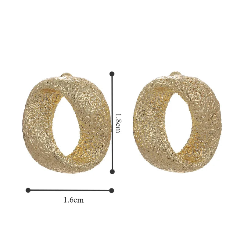 1 Pair Elegant Streetwear Solid Color Alloy White Gold Plated Gold Plated Ear Studs