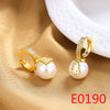 1 Pair Elegant Streetwear U Shape Round Inlay Copper Artificial Pearls Zircon Drop Earrings