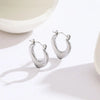 1 Pair Elegant Sun Moon Water Droplets Titanium Steel Drop Earrings