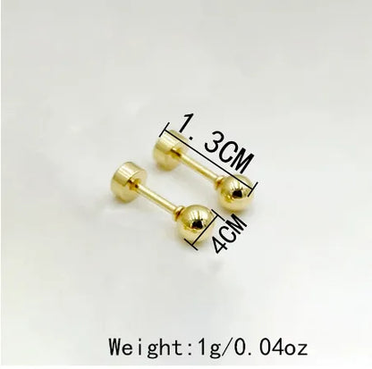 1 Pair Elegant Sweet Classic Style Flower Enamel Plating 304 Stainless Steel 14K Gold Plated Hoop Earrings Ear Studs