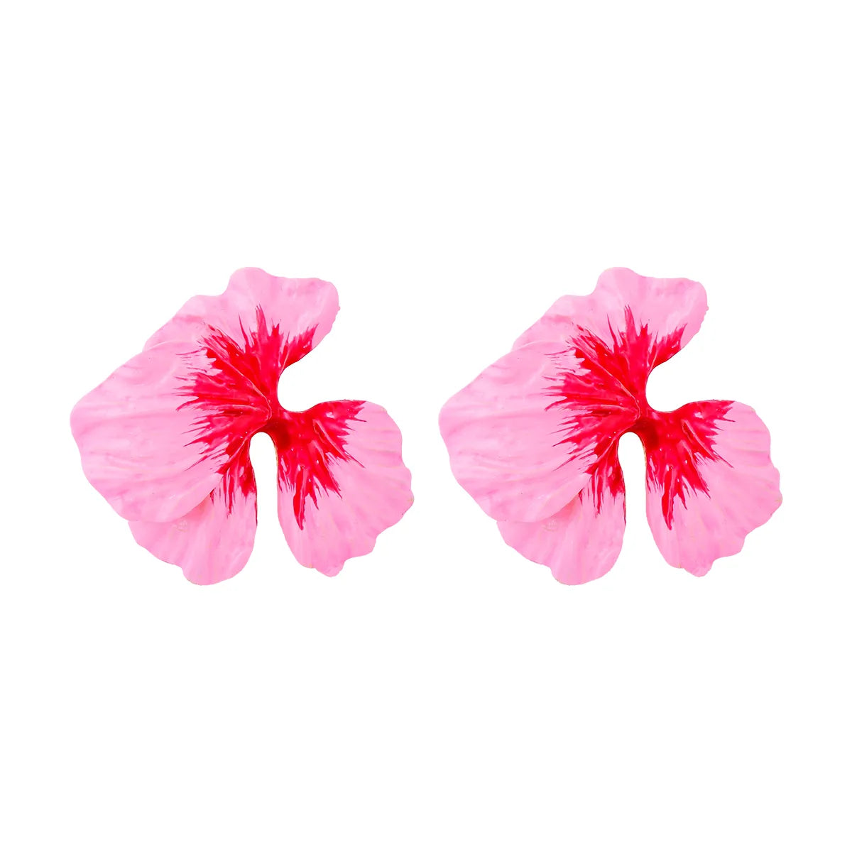 1 Pair Elegant Sweet Flower Enamel Alloy Ear Studs