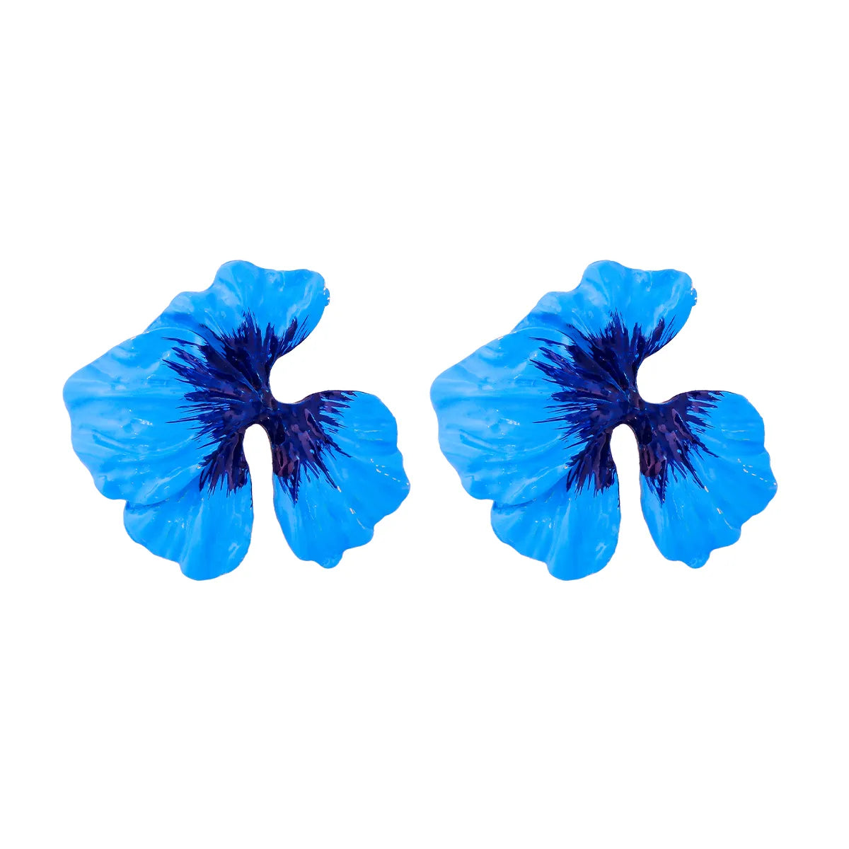 1 Pair Elegant Sweet Flower Enamel Alloy Ear Studs