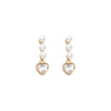 1 Pair Elegant Sweet Geometric Solid Color Alloy Drop Earrings
