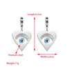 1 Pair Elegant Sweet Round Heart Shape Butterfly Inlay 304 Stainless Steel Rhinestones 18K Gold Plated Drop Earrings
