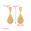 1 Pair Elegant Sweet Round Heart Shape Butterfly Inlay 304 Stainless Steel Rhinestones 18K Gold Plated Drop Earrings