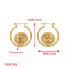1 Pair Elegant Sweet Round Heart Shape Butterfly Inlay 304 Stainless Steel Rhinestones 18K Gold Plated Drop Earrings