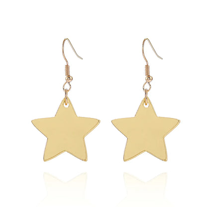 1 Pair Elegant Sweet Star Arylic Drop Earrings