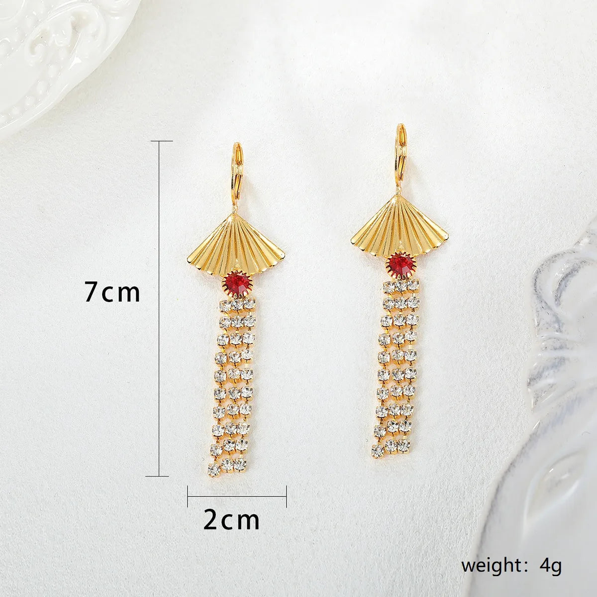 1 Pair Elegant Sweet Streetwear Star Inlay Copper Rhinestones Zircon 18K Gold Plated Drop Earrings