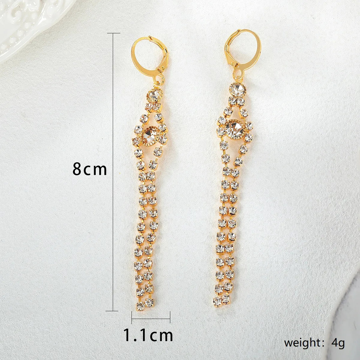 1 Pair Elegant Sweet Streetwear Star Inlay Copper Rhinestones Zircon 18K Gold Plated Drop Earrings