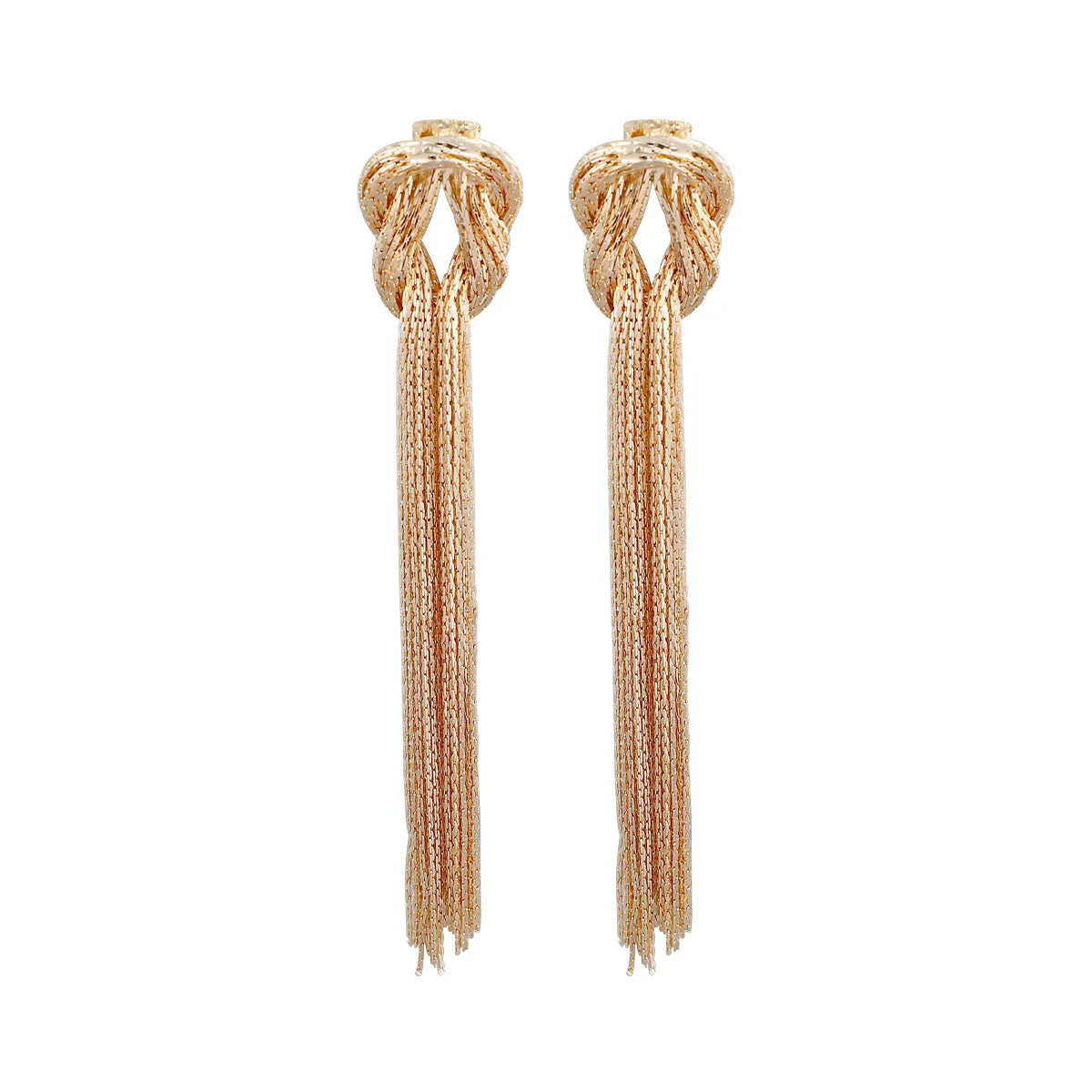 1 Pair Elegant Tassel Plastic Copper Women's Drop Earrings