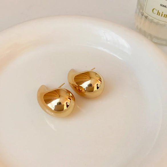 1 Pair Elegant Vintage Style Moon Flower Bow Knot Plating Alloy Drop Earrings