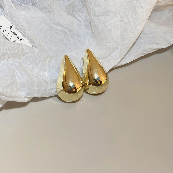 1 Pair Elegant Vintage Style Moon Flower Bow Knot Plating Alloy Drop Earrings