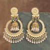 1 Pair Ethnic Style Classic Style Geometric Round Alloy Plastic Drop Earrings