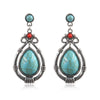1 Pair Ethnic Style Geometric Alloy Plating Women'S Drop Earrings
