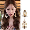 1 Pair Ethnic Style Geometric Leaf Alloy Drop Earrings