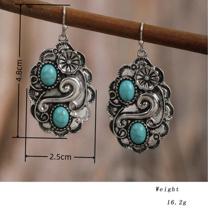 1 Pair Ethnic Style Geometric Plating Alloy Drop Earrings