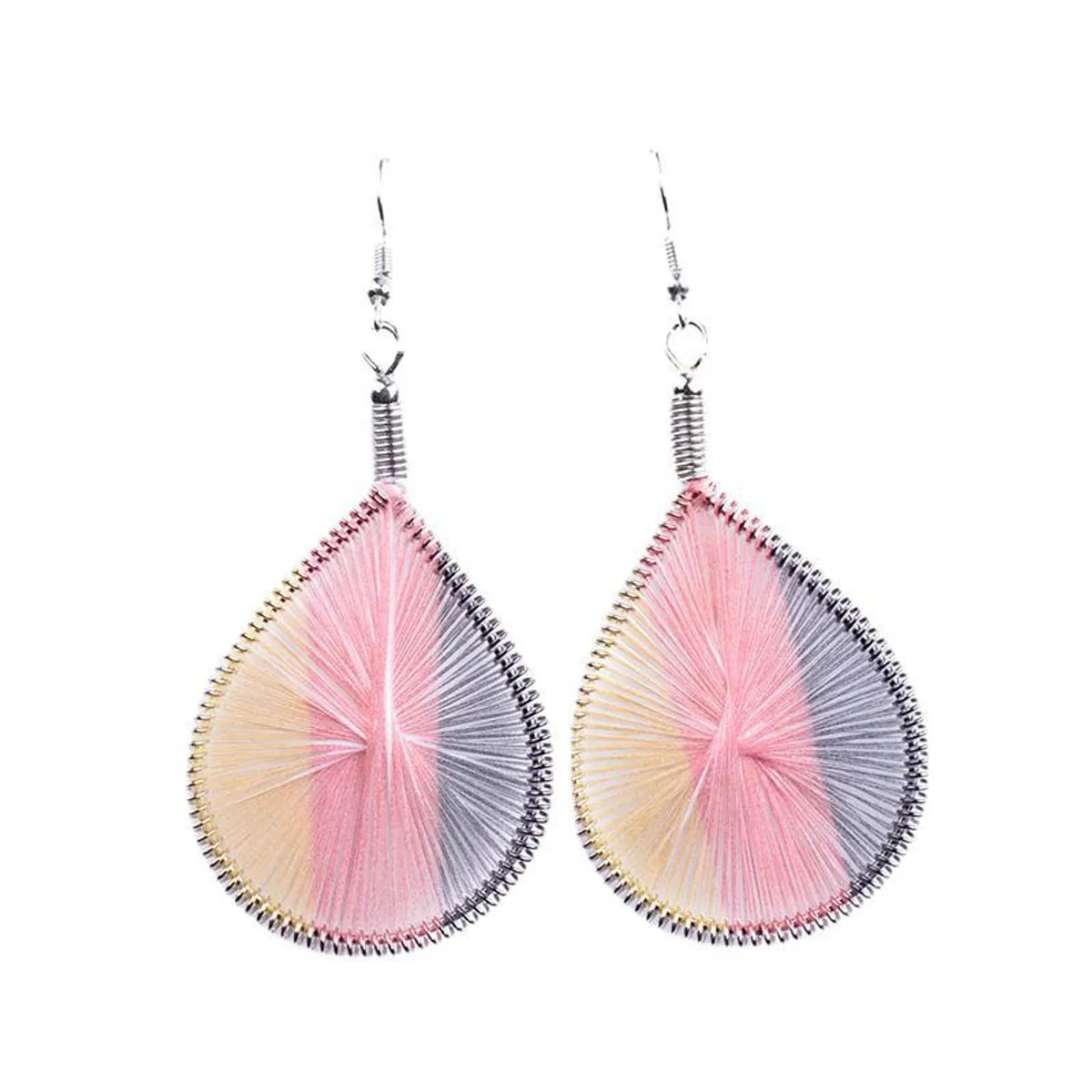 1 Pair Ethnic Style Oval Water Droplets Alloy Plating Women'S Drop Earrings