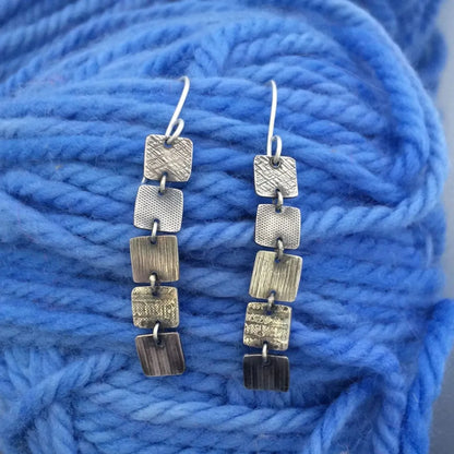 1 Pair Ethnic Style Square Plating Alloy Drop Earrings