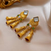 1 Pair Ethnic Style Streetwear Geometric Plating Alloy Drop Earrings Ear Studs