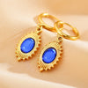 1 Pair Ethnic Style Streetwear Water Droplets Patchwork Plating Inlay Stainless Steel Zircon Gold Plated Drop Earrings