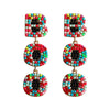 1 Pair Exaggerated Funny Novelty Letter Inlay Alloy Resin Drop Earrings