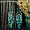 1 Pair Exaggerated Geometric Patchwork Zinc Alloy Drop Earrings