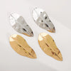 1 Pair Exaggerated Luxurious Leaf Iron Ear Studs
