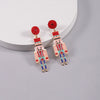 1 Pair Exaggerated Novelty Cartoon Character Plating Alloy Gold Plated Drop Earrings