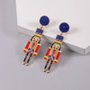 1 Pair Exaggerated Novelty Cartoon Character Plating Alloy Gold Plated Drop Earrings