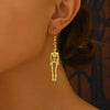 1 Pair Exaggerated Punk Simple Style Pumpkin Skull Copper Drop Earrings