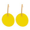 1 Pair Exaggerated Round Alloy Stoving Varnish Women'S Drop Earrings