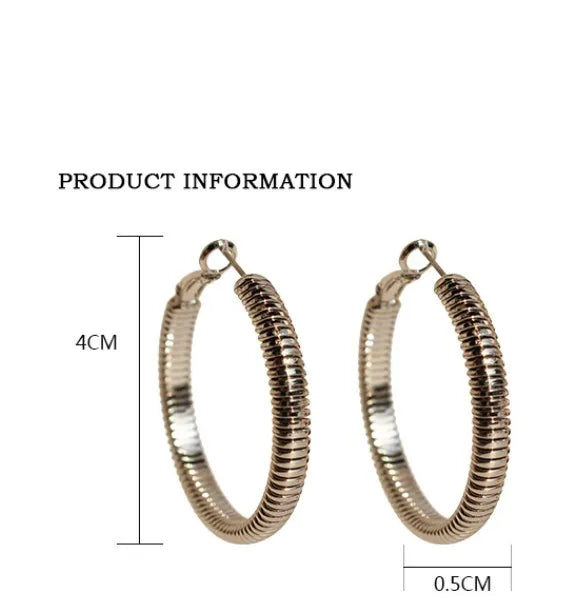 1 Pair Exaggerated Simple Style Circle Plating Brass 18K Gold Plated Earrings